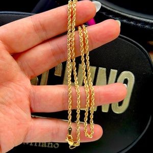Brand New 10K yellow gold rope chain